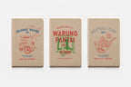 SET OF 3 NOTEBOOK - BALI STREET FOOD