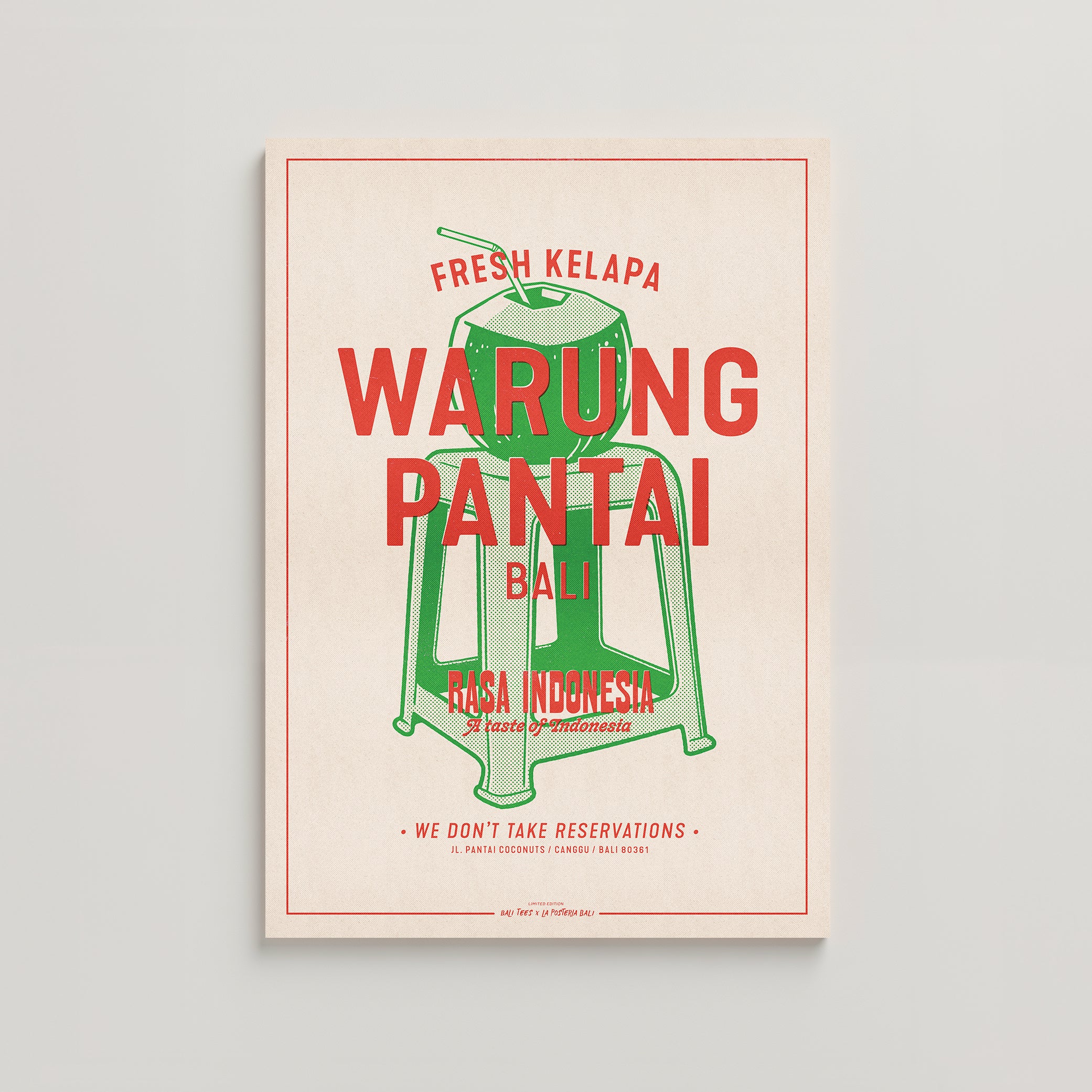 BALI TEES X LA POSTERIA BALI - WARUNG PANTAI