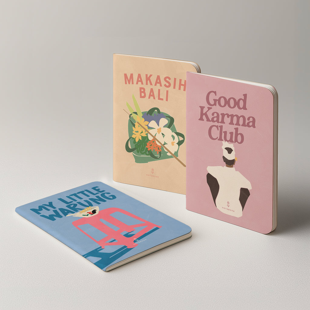 SET OF 3 NOTEBOOK - BALI STREET