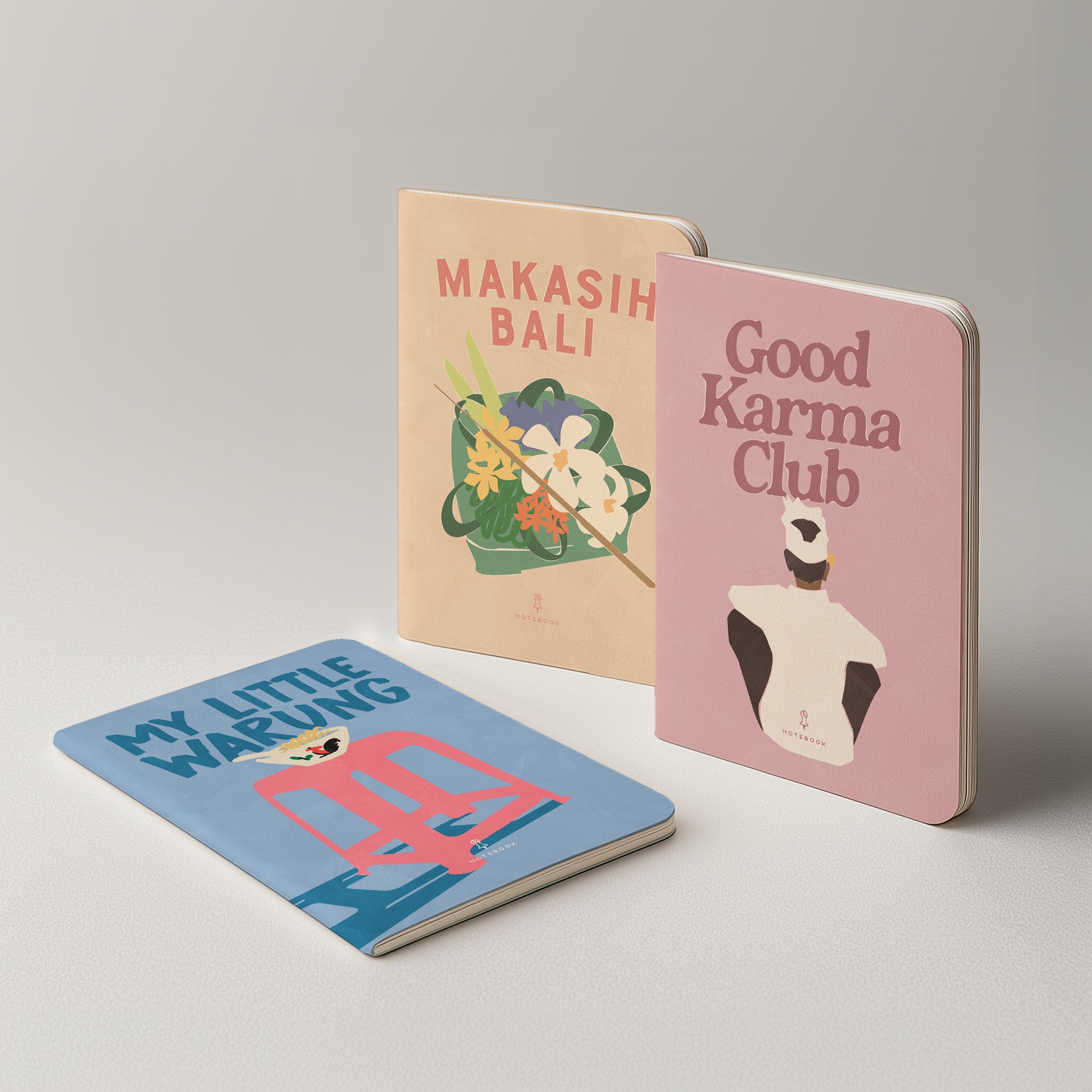 SET OF 3 NOTEBOOK - BALI STREET