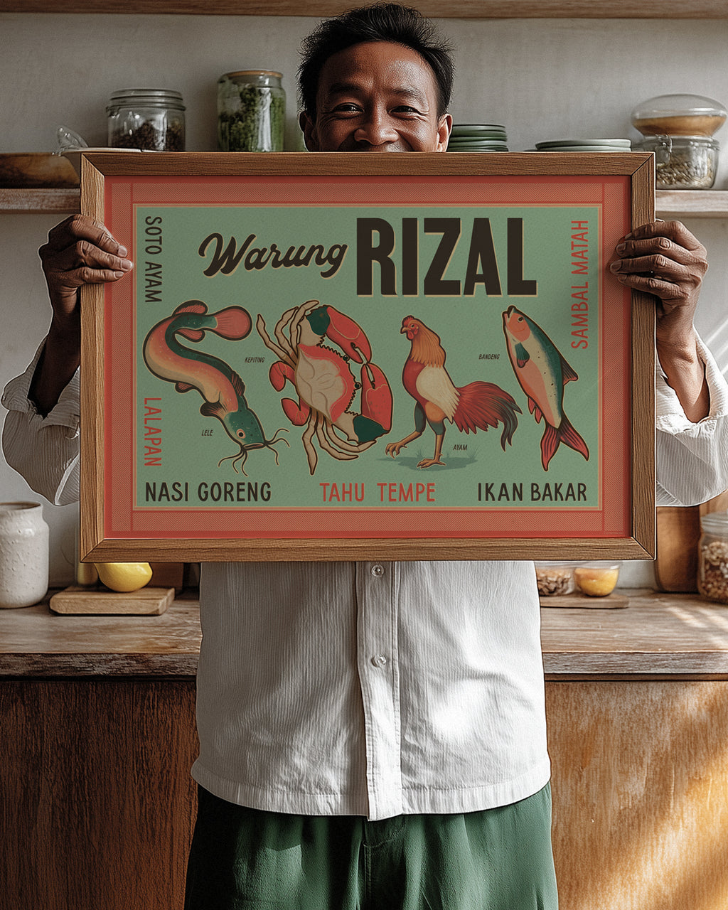 CUSTOM WARUNG POSTER
